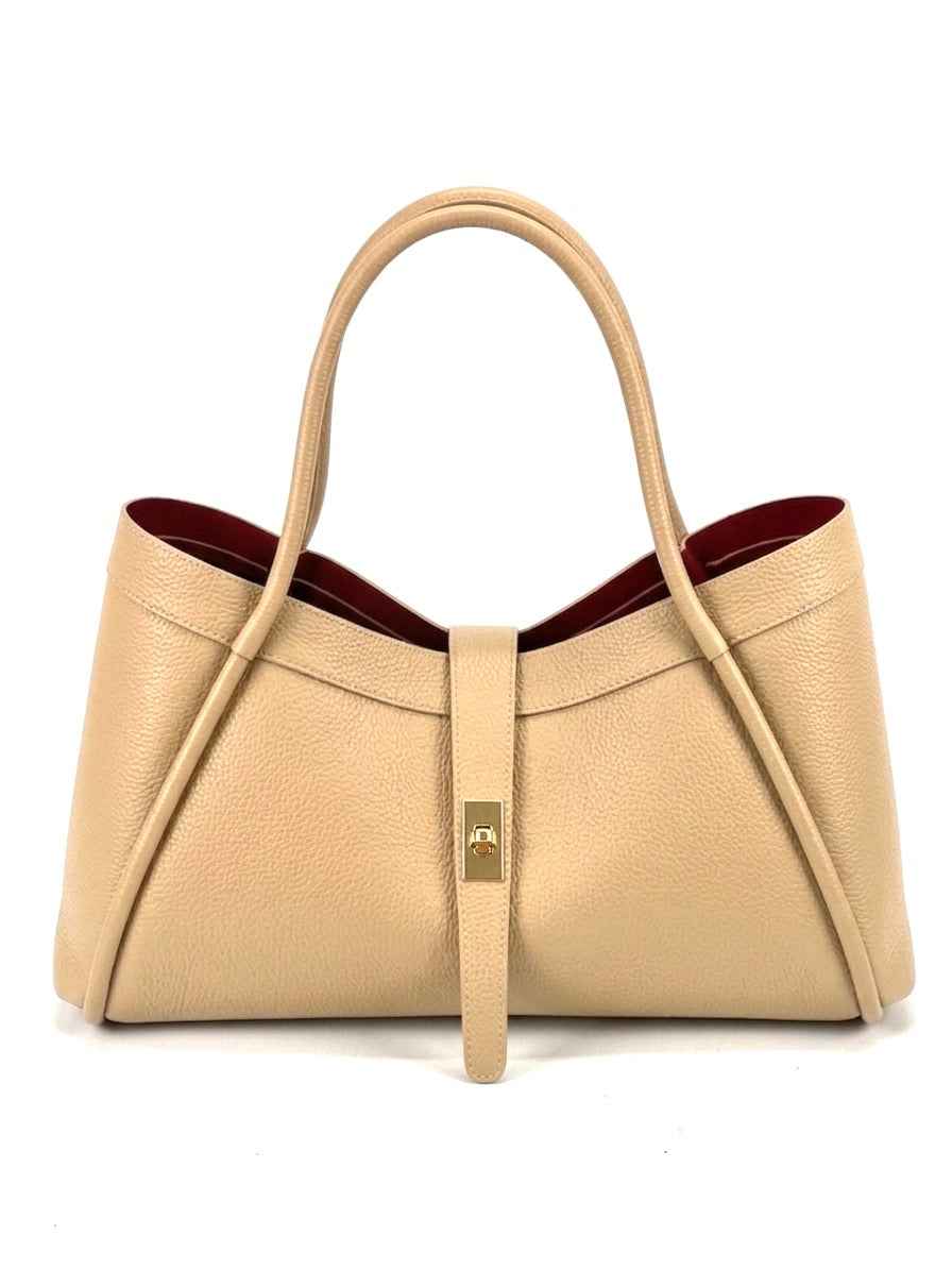 BZNA Bag Funny Camel Leder Italy Damen Handtasche Schultertasche Tasche