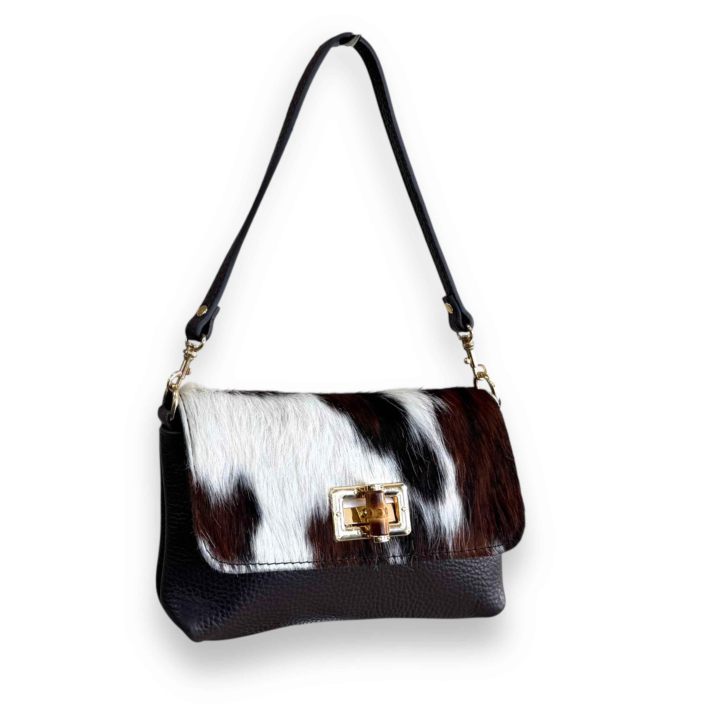 BZNA Bag BO6976 Cavalino Echtfell Italy Damen Shopper Handtasche Schultertasche Tasche