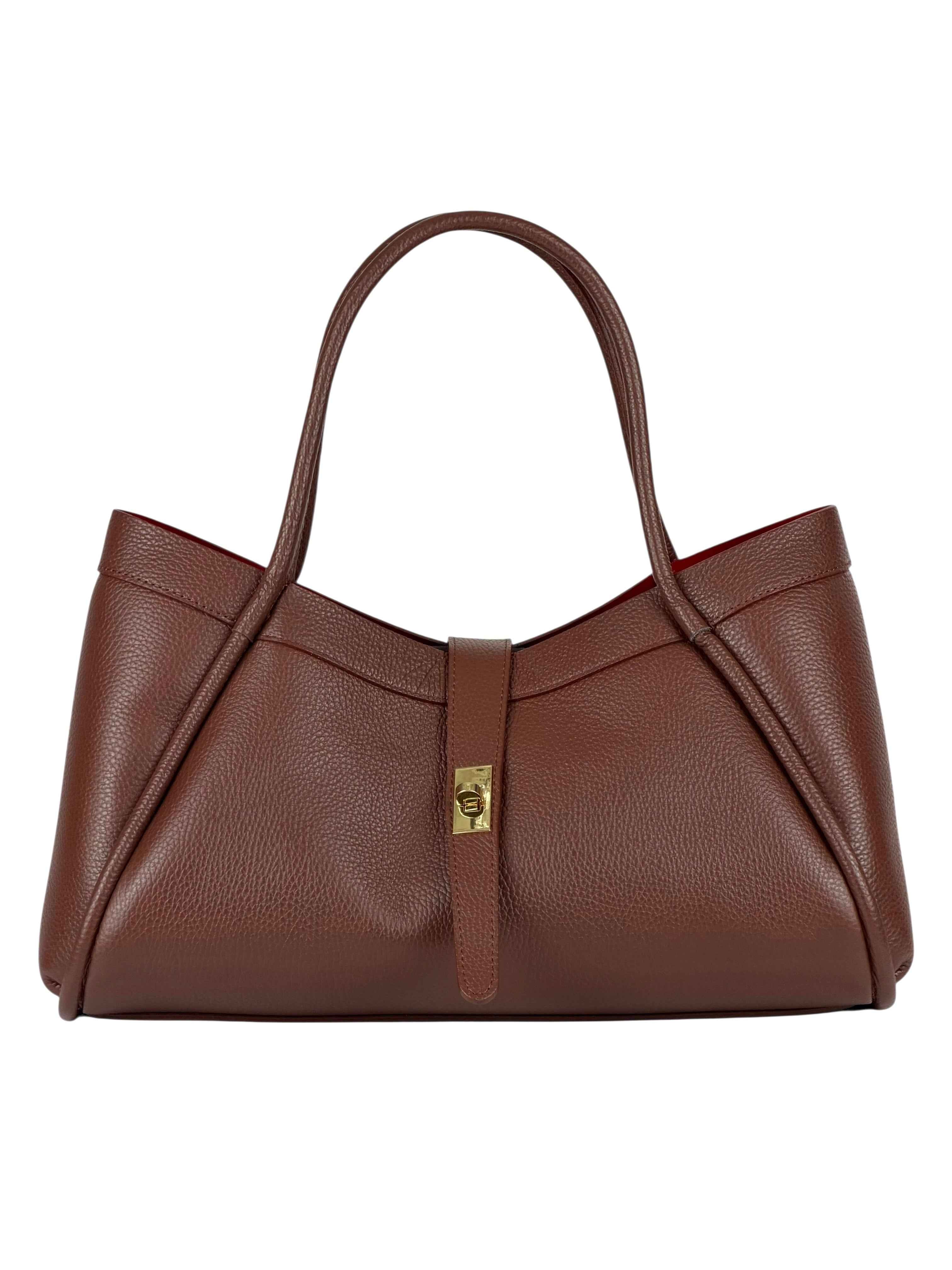 BZNA Bag Funny Moro Leder Italy Damen Handtasche Schultertasche Tasche