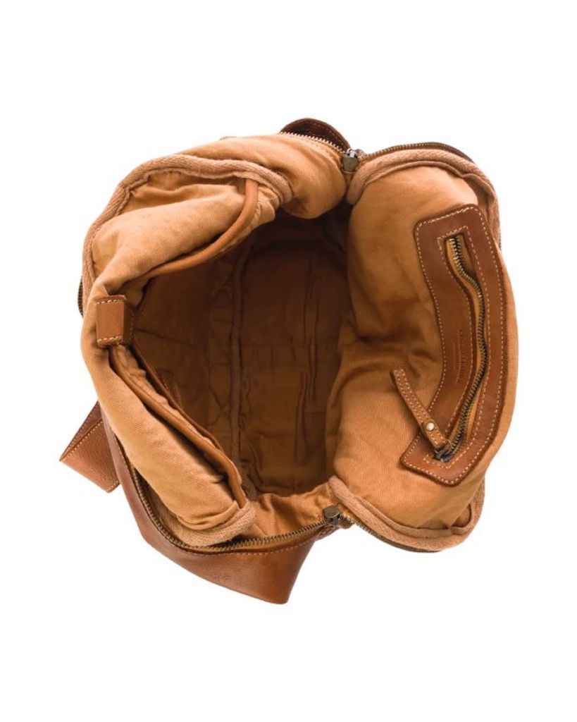 BZNA Bag Rob Petrol Braided Backpacker Designer Rucksack Ledertasche
