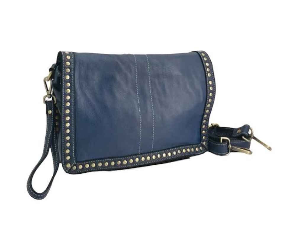 BZNA Bag Gil Blau Italy Designer Clutch Umhängetasche Damen Handtasche Schultertasche Tasche Leder Shopper Neu