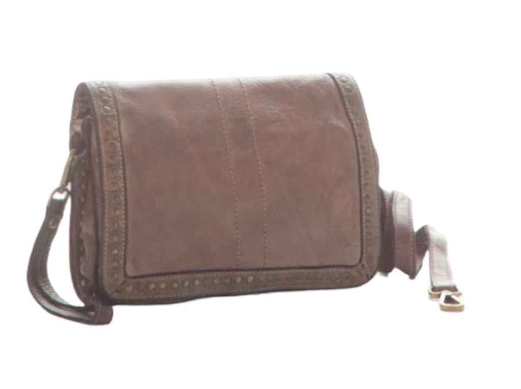 BZNA Bag Gil Taupe Italy Designer Clutch Umhängetasche Damen Handtasche Schultertasche Tasche Leder Shopper Neu