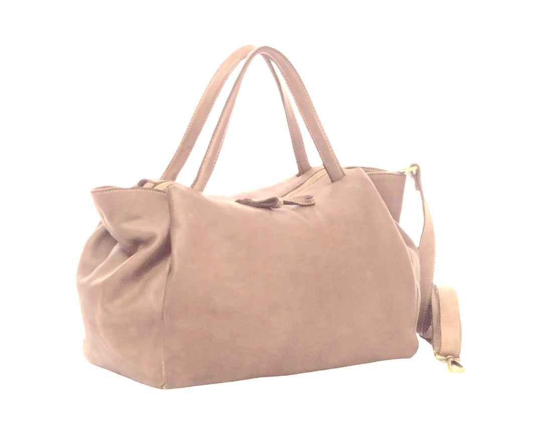 BZNA Bag Diana Beige Italy Designer Damen Handtasche Schultertasche Tasche Leder