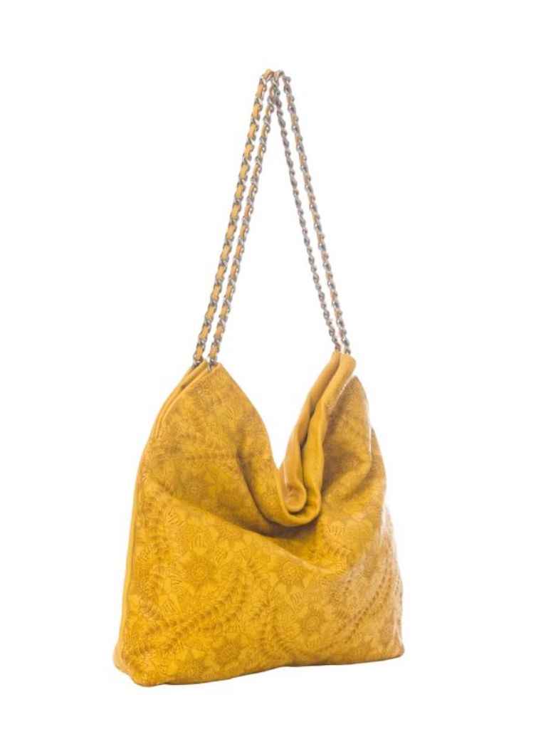 BZNA Umhängetasche Santi Gelb Designer Beutel Handtasche Schultertasche