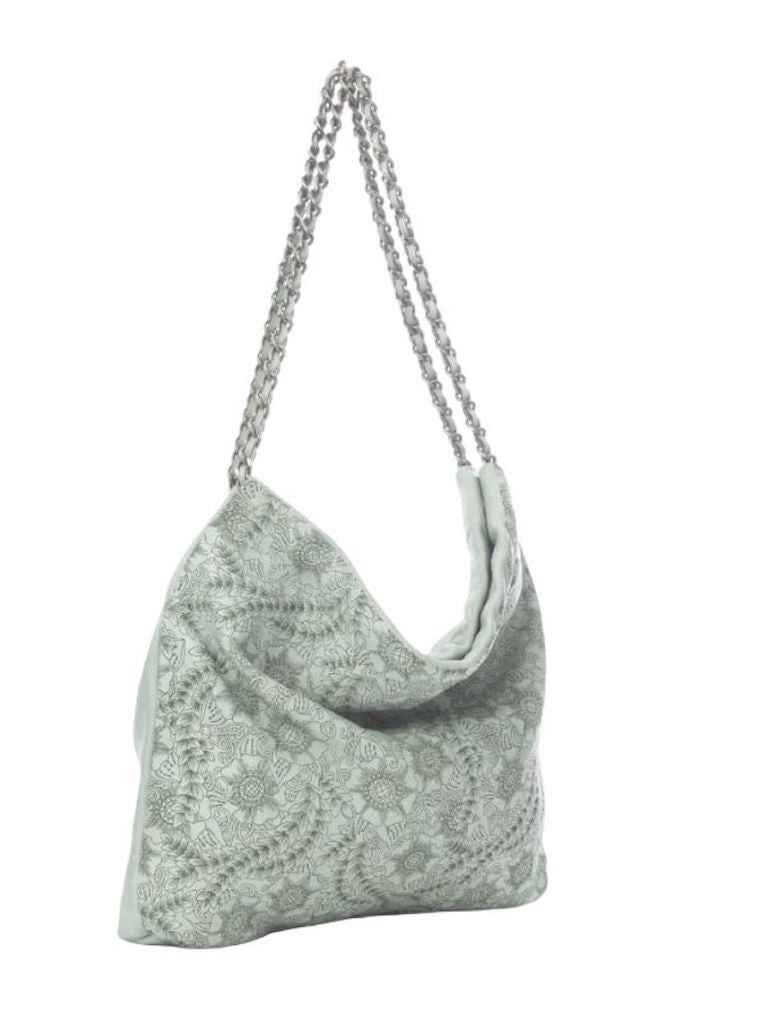 BZNA Umhängetasche Santi Salvia Grün Designer Beutel Handtasche Schultertasche