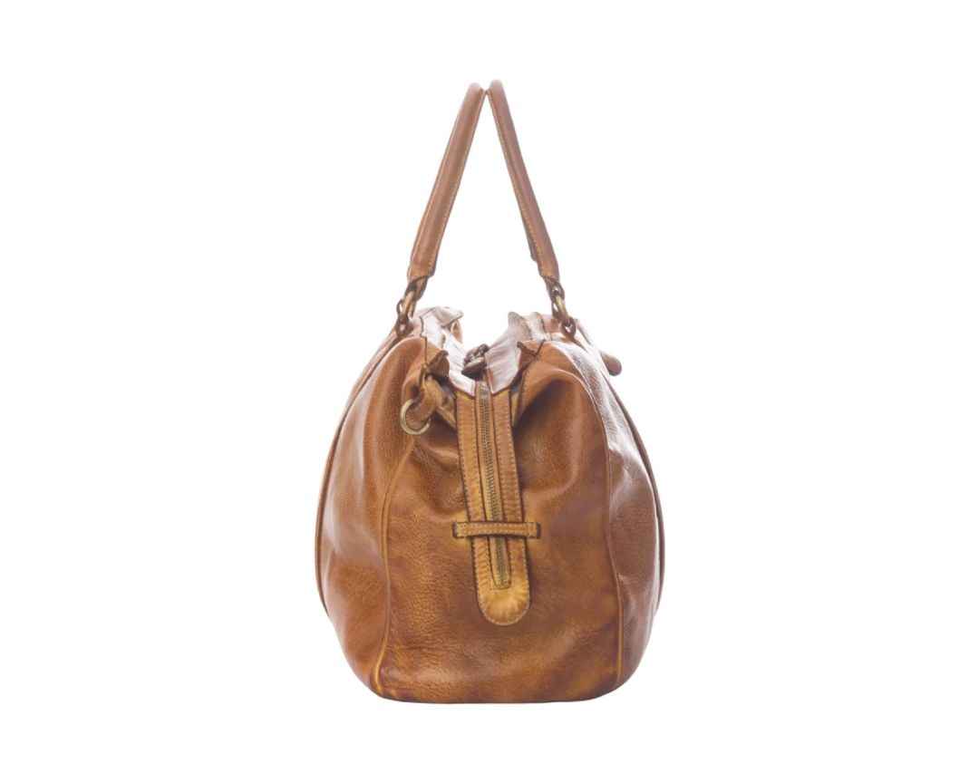 BZNA Bag Bea Grau Italy Designer Unisex Weekender Reise Tasche Handtasche Schultertasche Leder Shopper