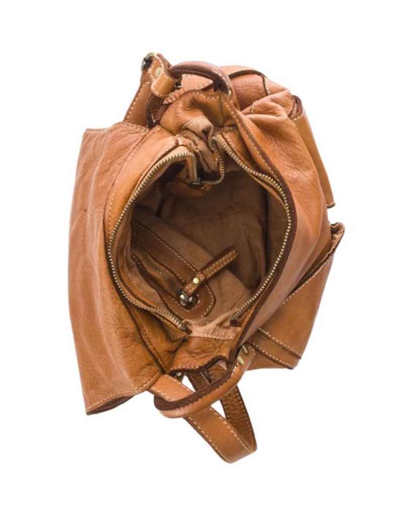 BZNA Bag Pauline Orange italy Designer Leder Schulter Ledertasche Umhänge Tasche