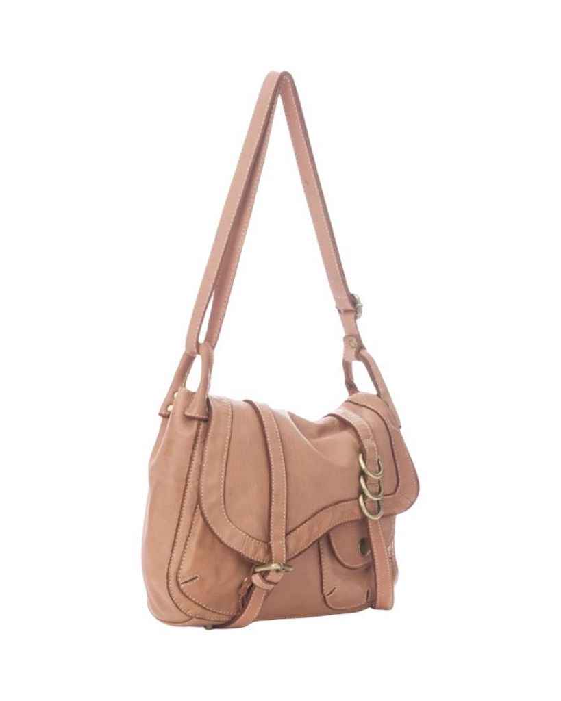 BZNA Bag Pauline Cipria Rose italy Designer Leder Schulter Ledertasche Umhänge Tasche
