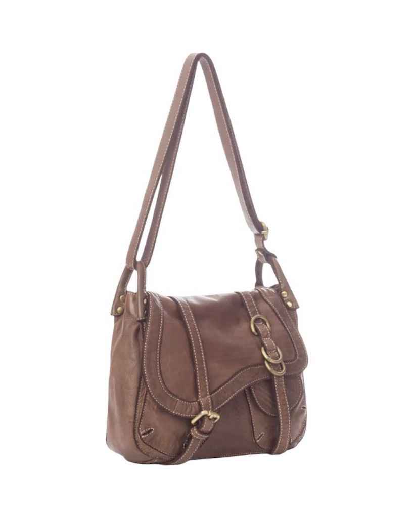 BZNA Bag Pauline Taupe italy Designer Leder Schulter Ledertasche Umhänge Tasche
