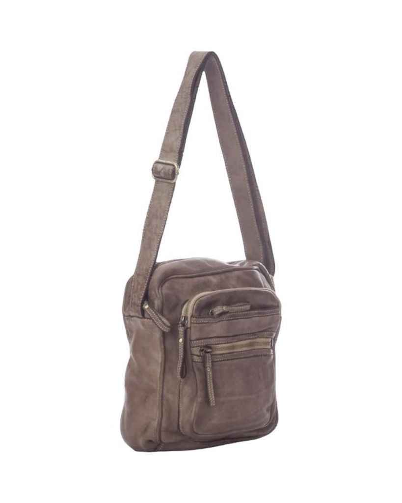 BZNA Bag Dejan Taupe Italy Designer Unisex Gürteltasche Umhängetasche Fanny Bag