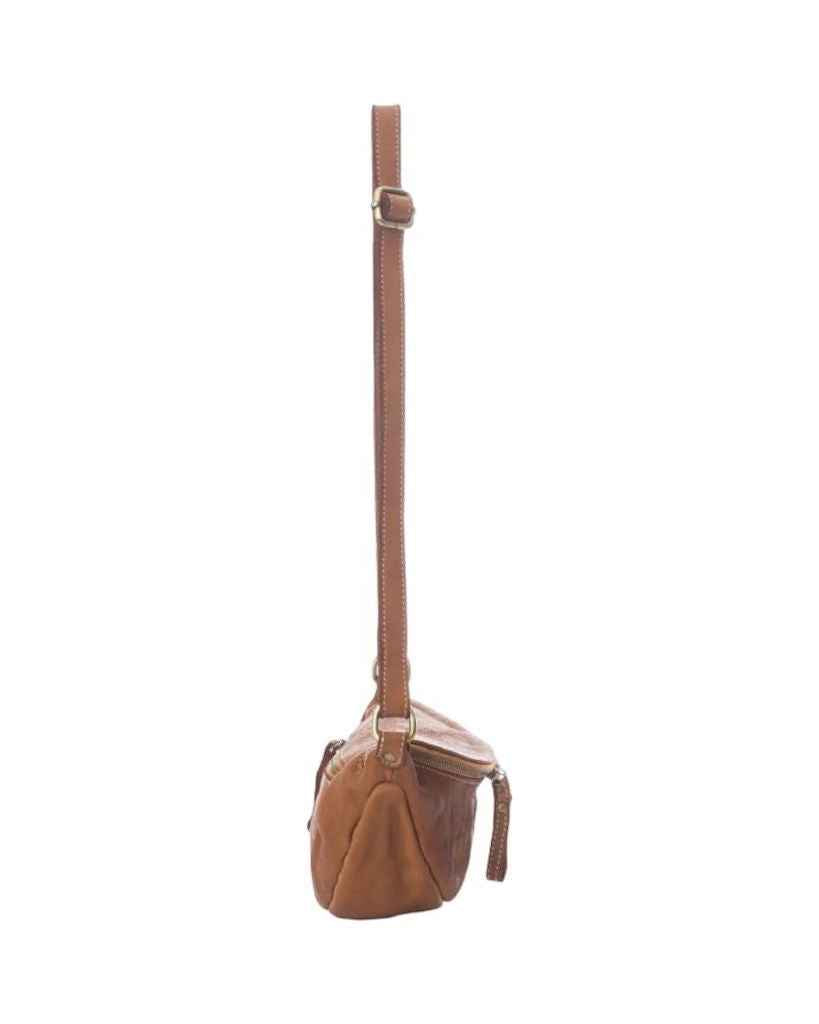 BZNA Bag Jutia Grau Italy Designer Umhängetasche Fanny Bag Schultertasche Tasche Leder Neu