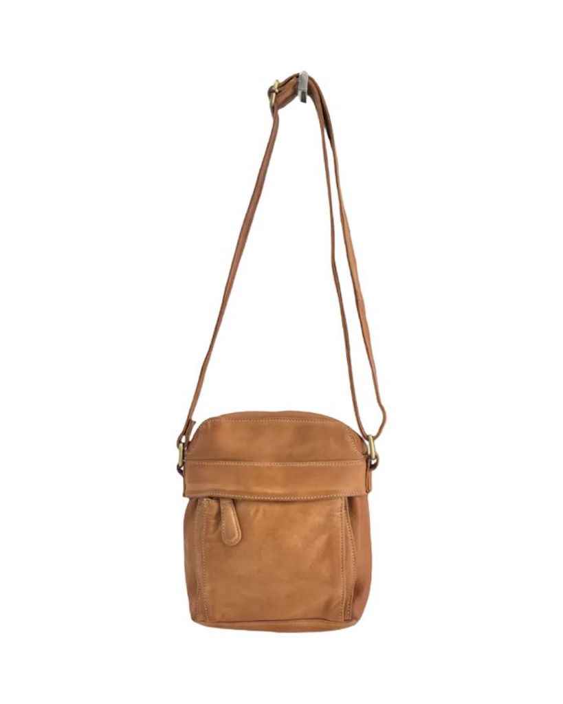 BZNA Bag Damla Cognac Italy Designer Unisex Gürteltasche Umhängetasche Fanny Bag