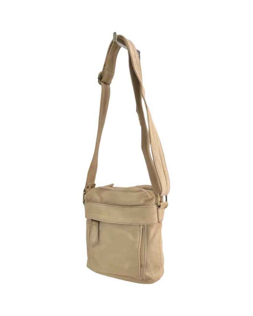 BZNA Bag Damla Beige Italy Designer Unisex Gürteltasche Umhängetasche Fanny Bag