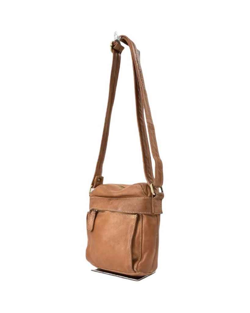 BZNA Bag Damla Cognac Italy Designer Unisex Gürteltasche Umhängetasche Fanny Bag