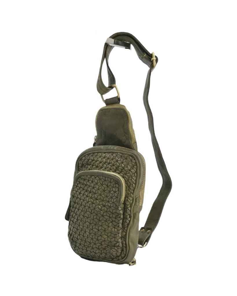 BZNA Bag Sahra Grün Italy Designer Gürteltasche Bauchtasche Fanny Bag