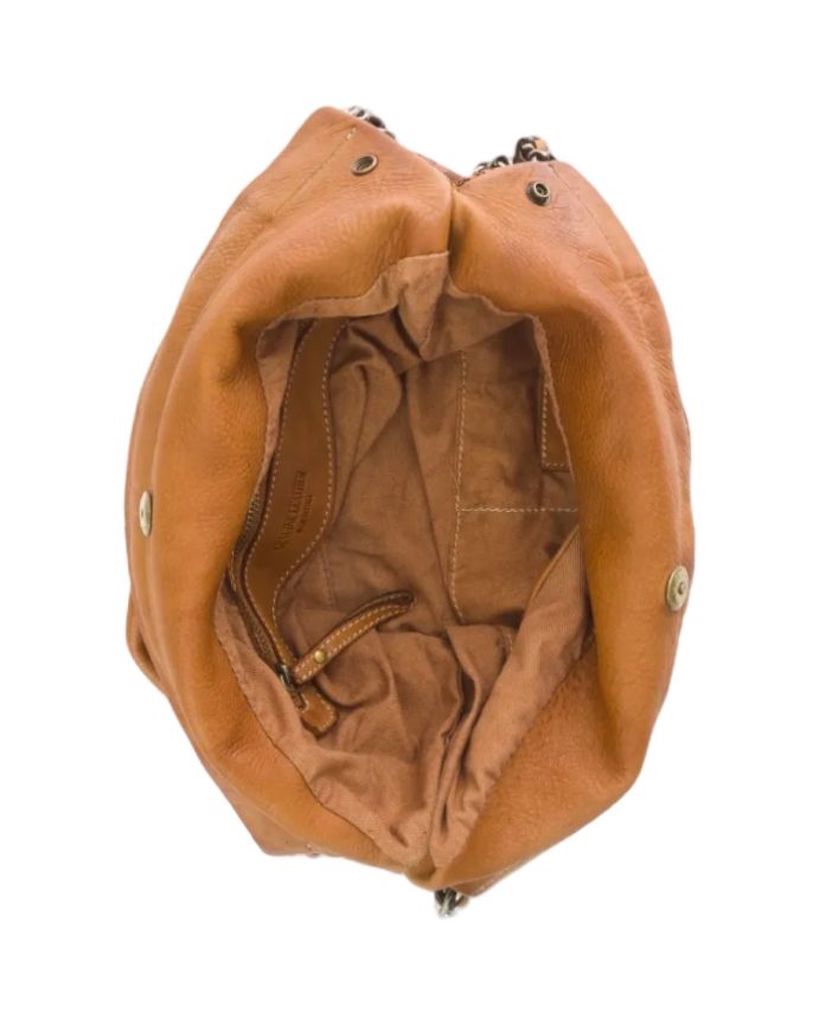 BZNA Umhängetasche Emy Beige Designer Laser Cut Beutel Handtasche Schultertasche - B Z N A
