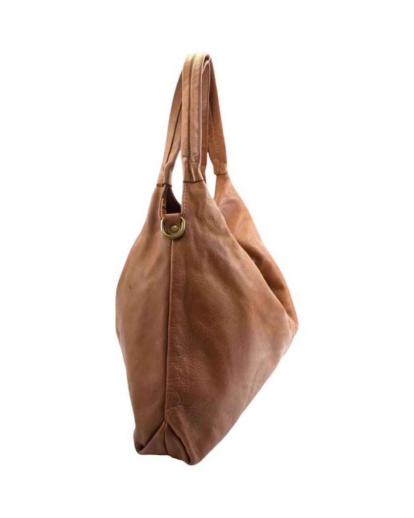 BZNA Bag Bella Braun Italy Designer Handtasche Schultertasche Tasche Leder Neu