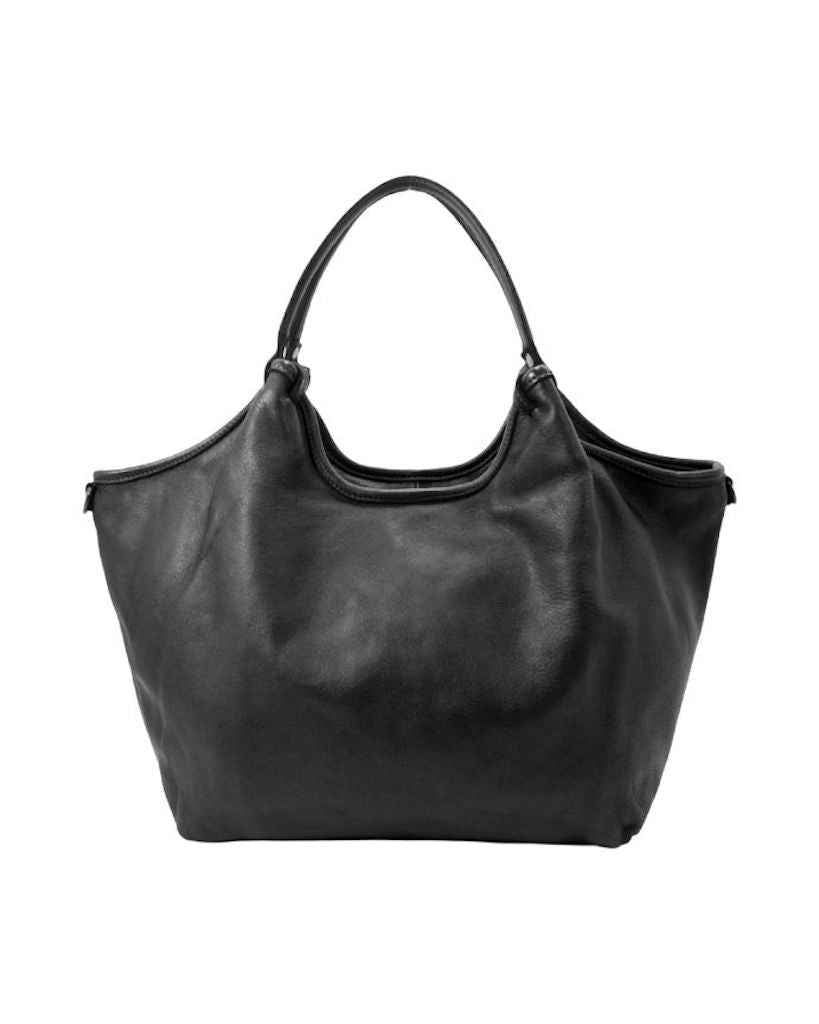 BZNA Bag Wito Schwarz Italy Designer Handtasche Schultertasche Tasche Leder