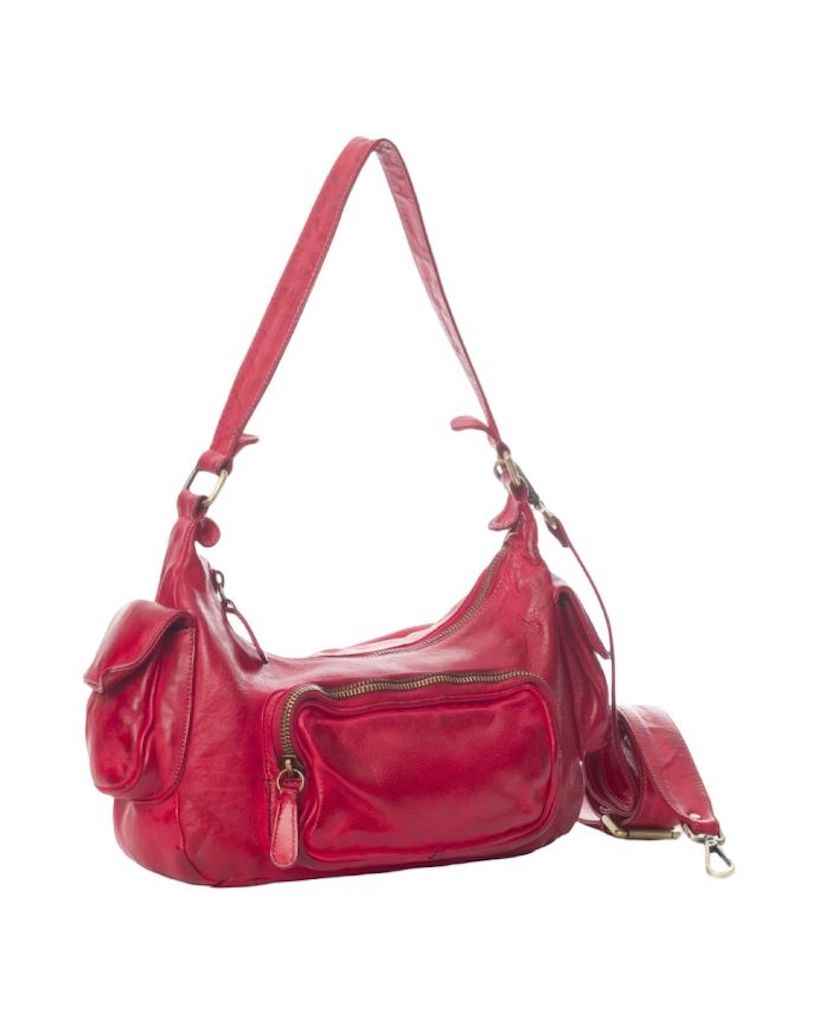 BZNA Bag Fee Wine Rot Italy Designer Umhängetasche Ledertasche Schultertasche Tasche Leder Neu
