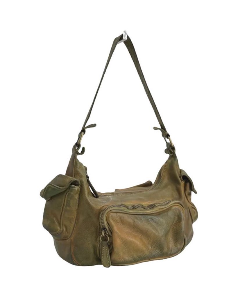 BZNA Bag Fee Grün Italy Designer Umhängetasche Ledertasche Schultertasche Tasche Leder Neu - B Z N A