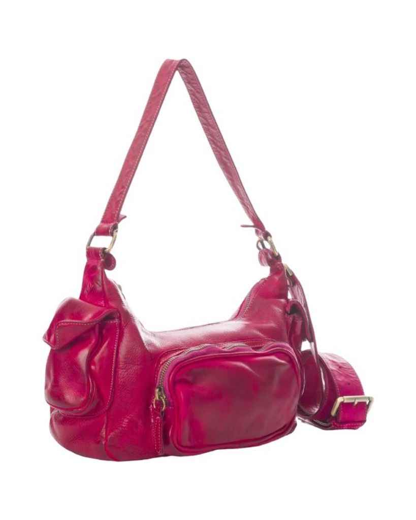 BZNA Bag Fee Fuxia Pink Italy Designer Umhängetasche Ledertasche Schultertasche Tasche Leder Neu