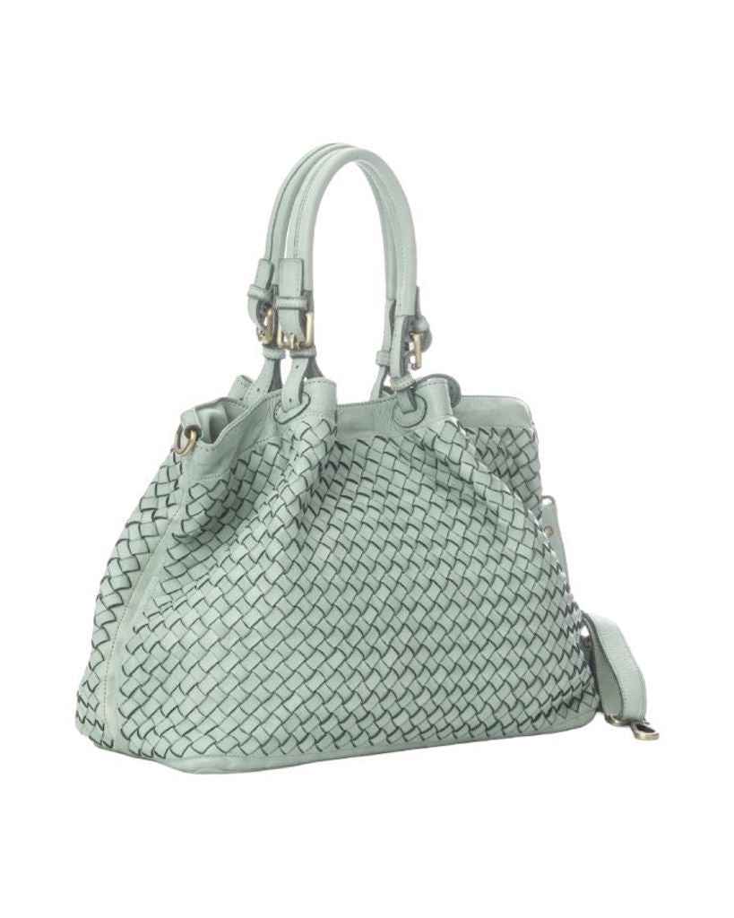 BZNA Bag Rene Salvia Mint  Italy Designer Damen Handtasche Schultertasche Tasche Shopper Neu
