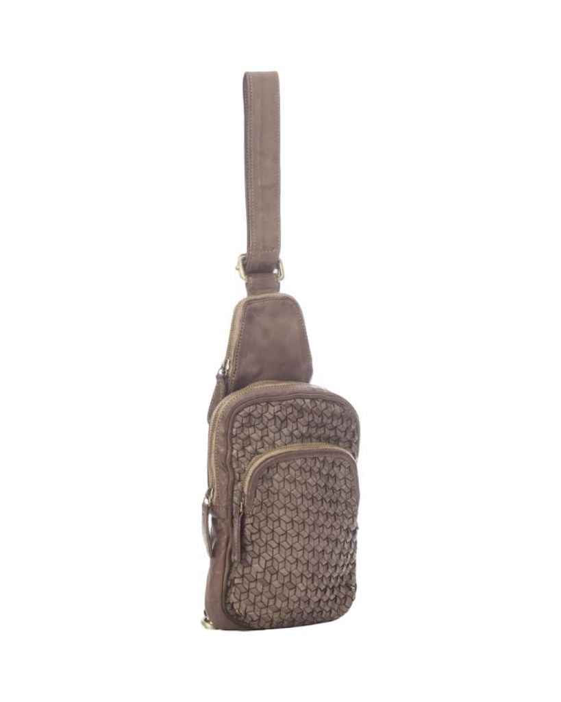BZNA Bag Sahra Taupe Italy Designer Gürteltasche Bauchtasche Fanny Bag