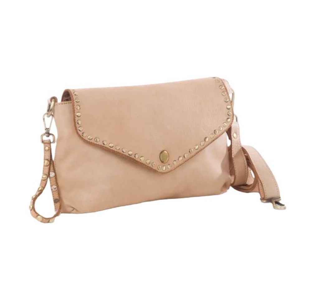 BZNA Bag Doria Beige Clutch Italy Designer Damen Umhängetasche Schultertasche Neu
