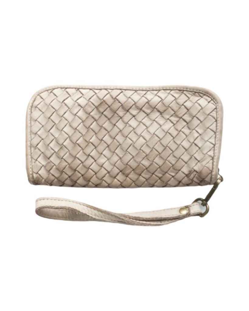BZNA Berlin Mira Beige Wallet  Leather Leder Portemonnaie Geldbörse Clutch