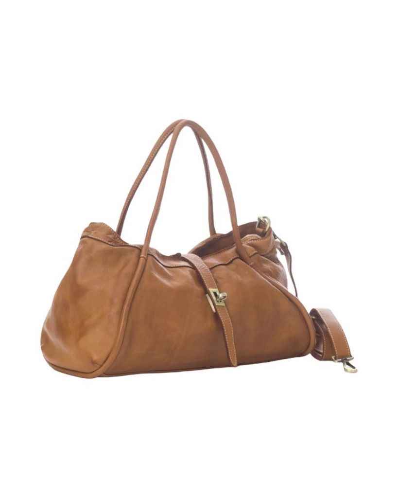 BZNA Bag Flora Cognac Italy Designer Damen Handtasche Schultertasche Tasche Leder Neu
