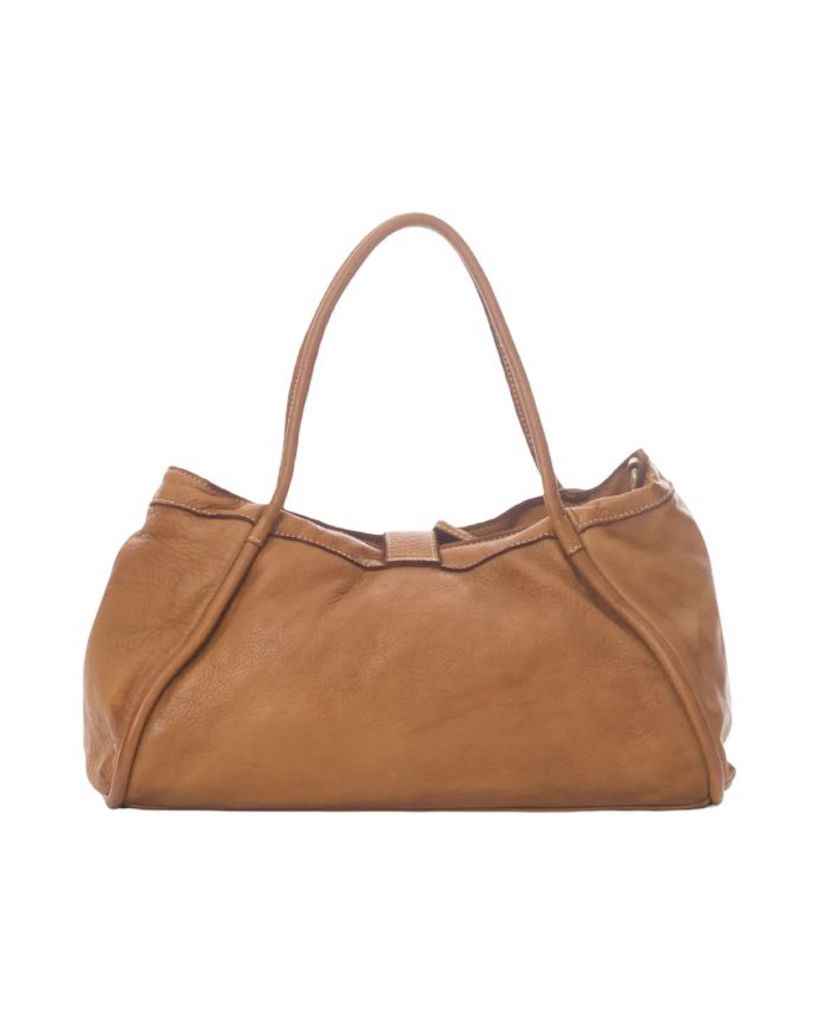 BZNA Bag Flora Taupe Italy Designer Damen Handtasche Schultertasche Tasche Leder Neu