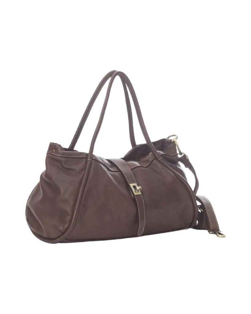 BZNA Bag Flora Braun Italy Designer Damen Handtasche Schultertasche Tasche Leder Neu