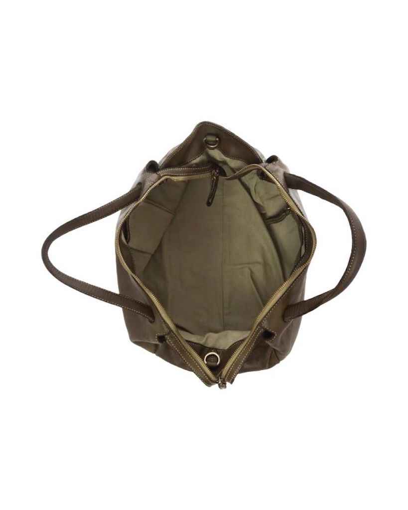 BZNA Bag Diana Grau Italy Designer Damen Handtasche Schultertasche Tasche Leder