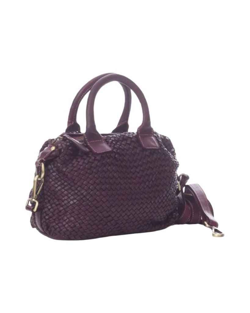BZNA Bag Bianca Bordeaux Italy Designer Damen Handtasche Schultertasche Tasche