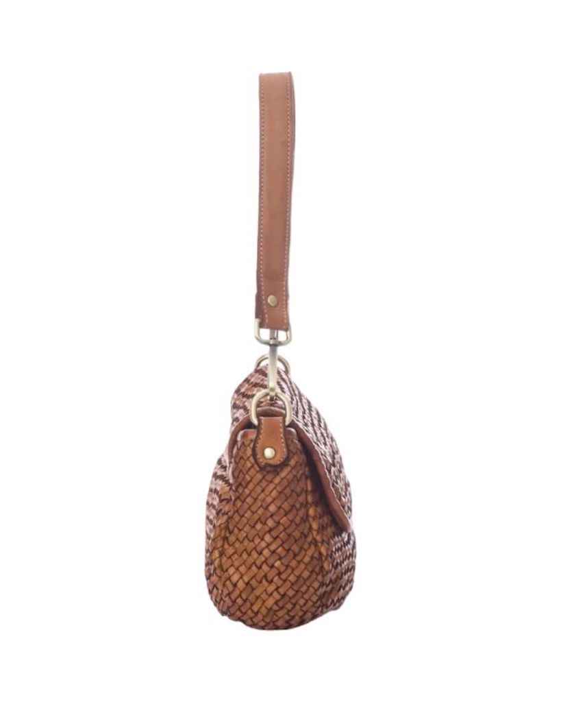 BZNA Bag Clara Cognac Italy Damen Handtasche Schultertasche Tasche Leder