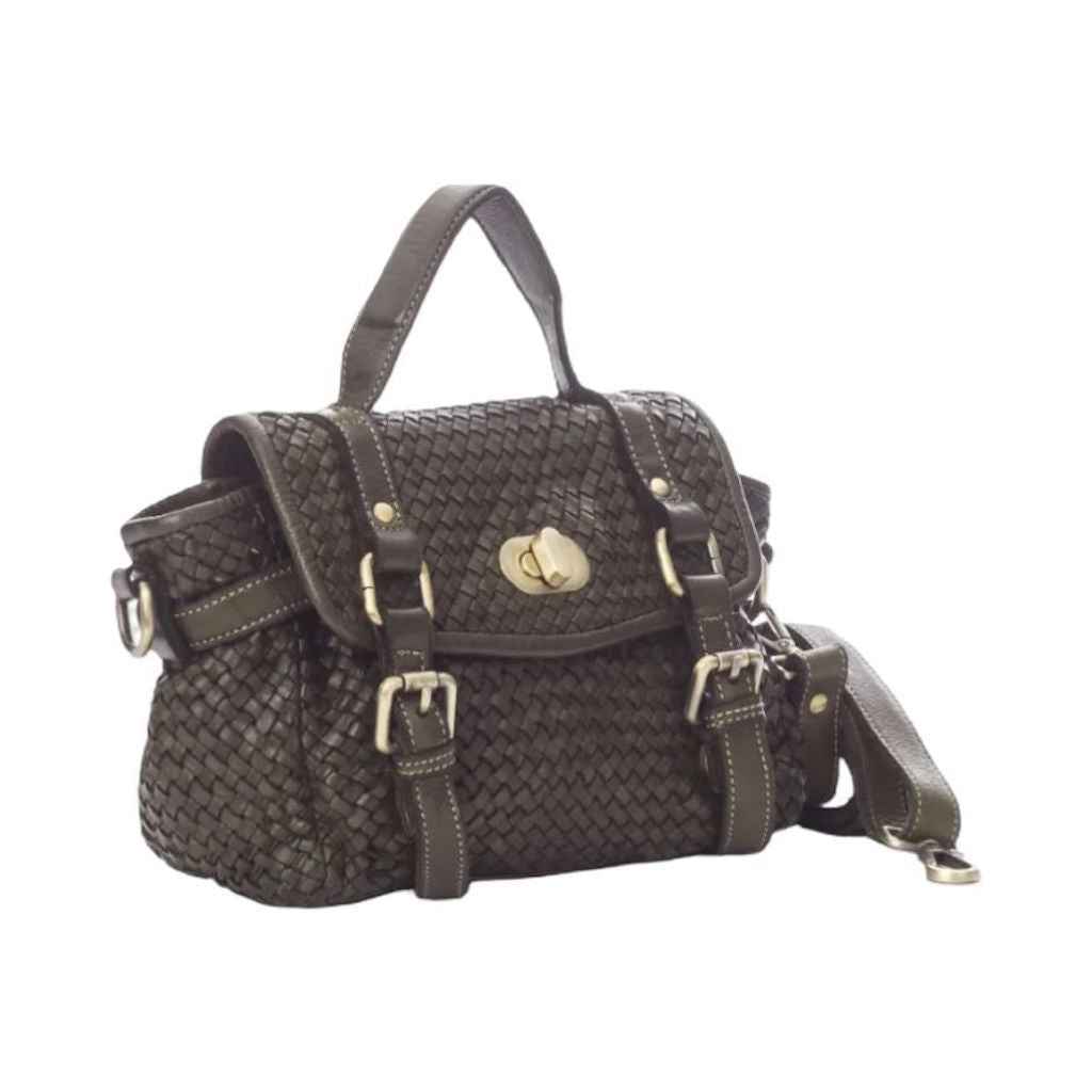 BZNA Bag Trixie Grün Italy Damen Handtasche Schultertasche Tasche Leder
