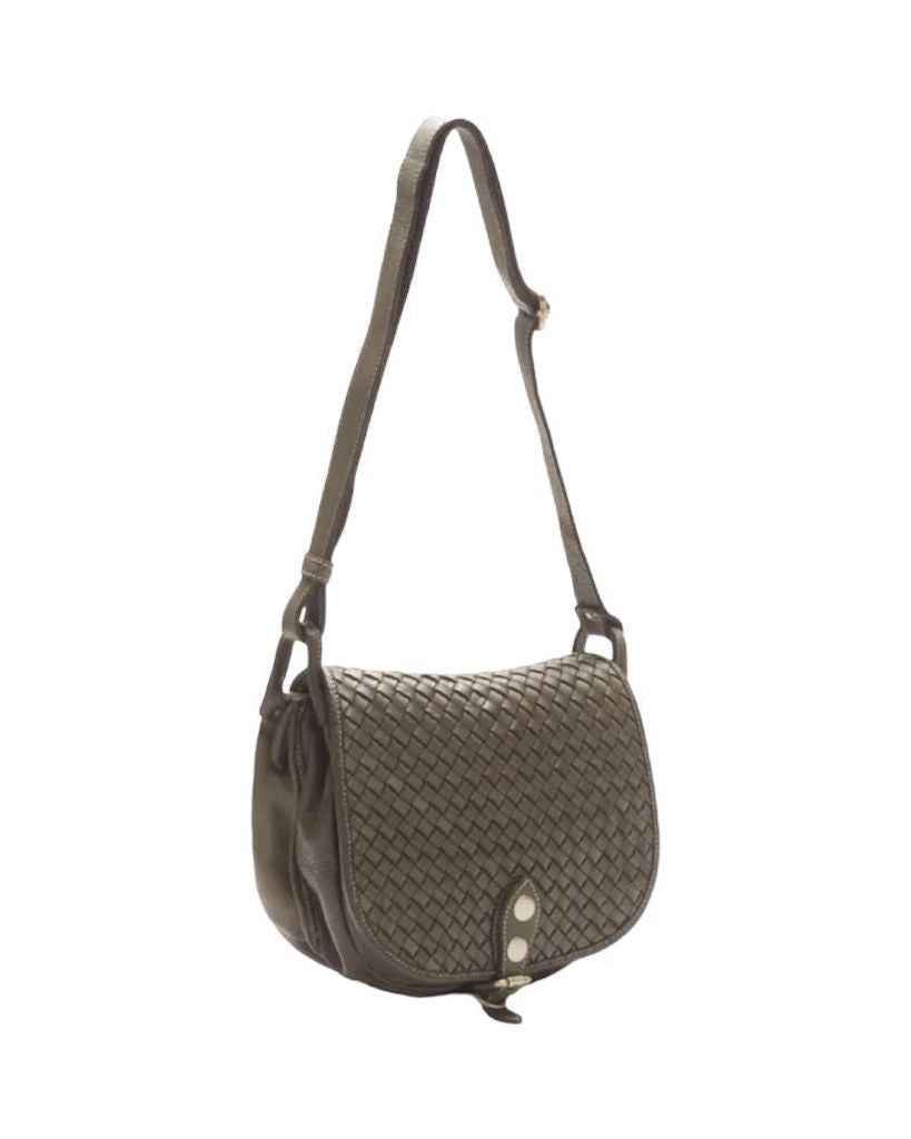 BZNA Schultertasche Tanita Grün Italy Designer Handtasche Ledertasche Umhängetasche