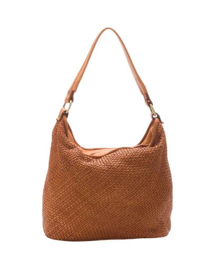 BZNA Bag Sophia Cognac Italy Designer Beutel Umhängetasche Damen Handtasche