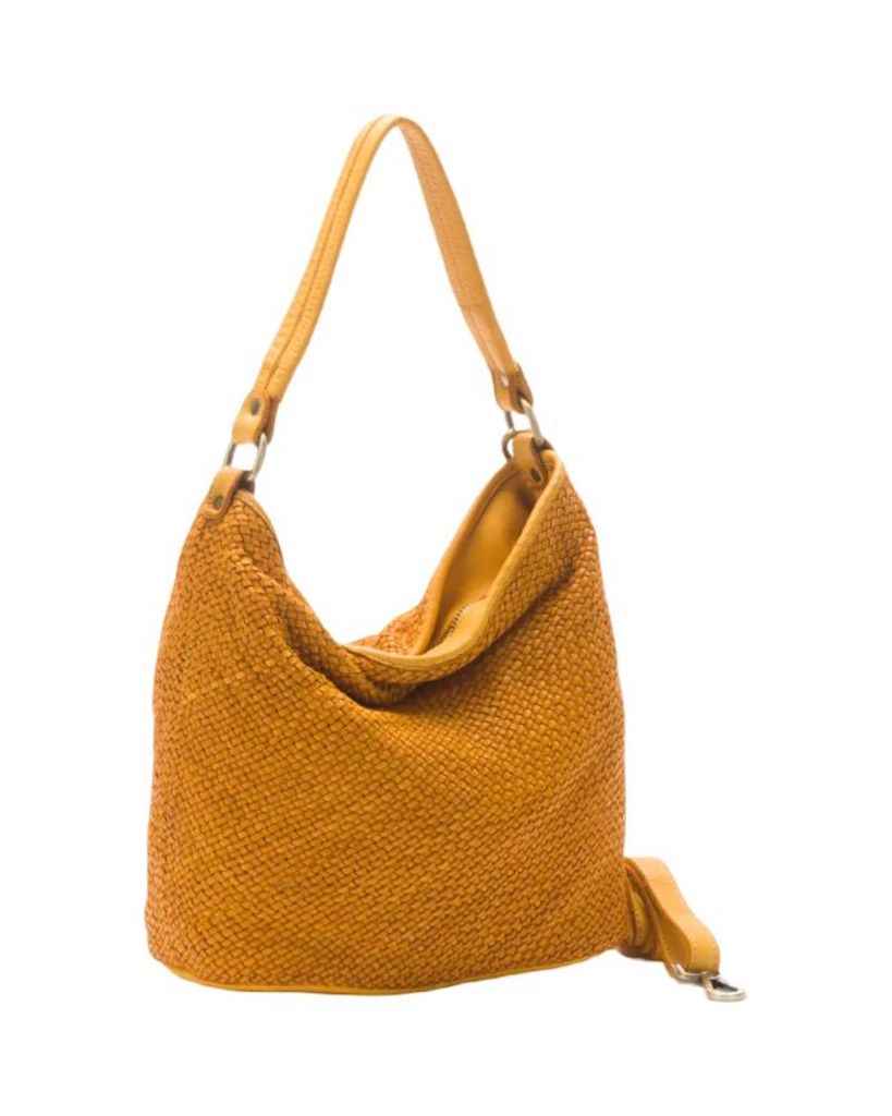 BZNA Bag Sophia Gelb Italy Designer Beutel Umhängetasche Damen Handtasche