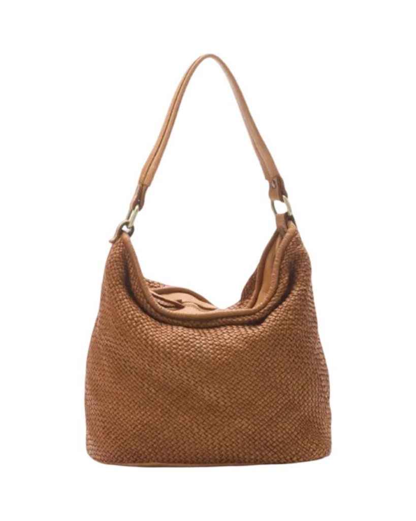 BZNA Bag Sophia Cognac Italy Designer Beutel Umhängetasche Damen Handtasche