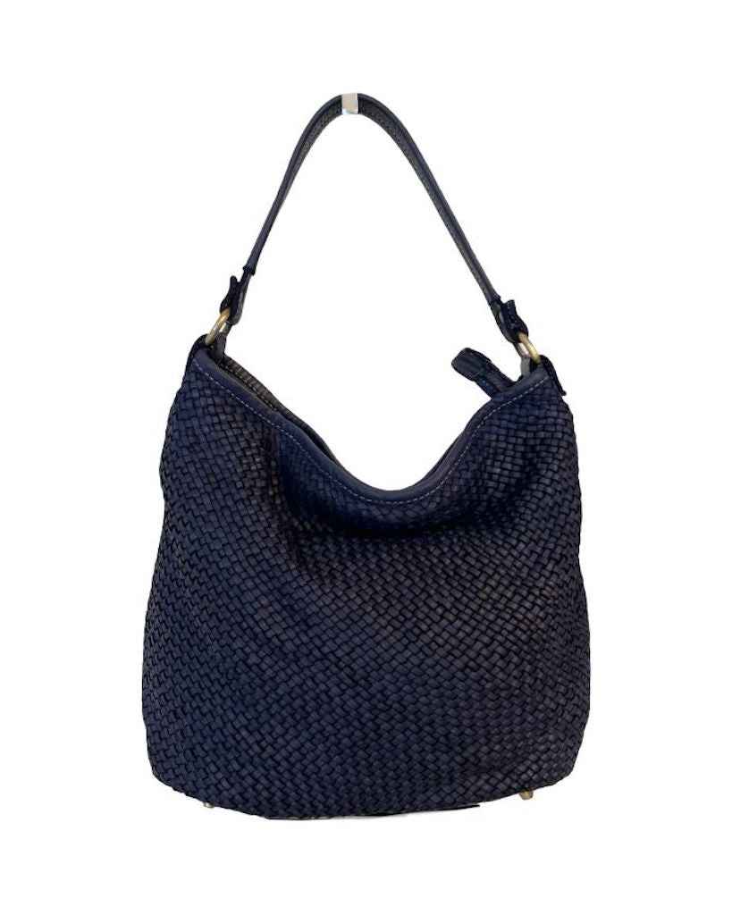 BZNA Bag Sophia Blau Italy Designer Beutel Umhängetasche Damen Handtasche