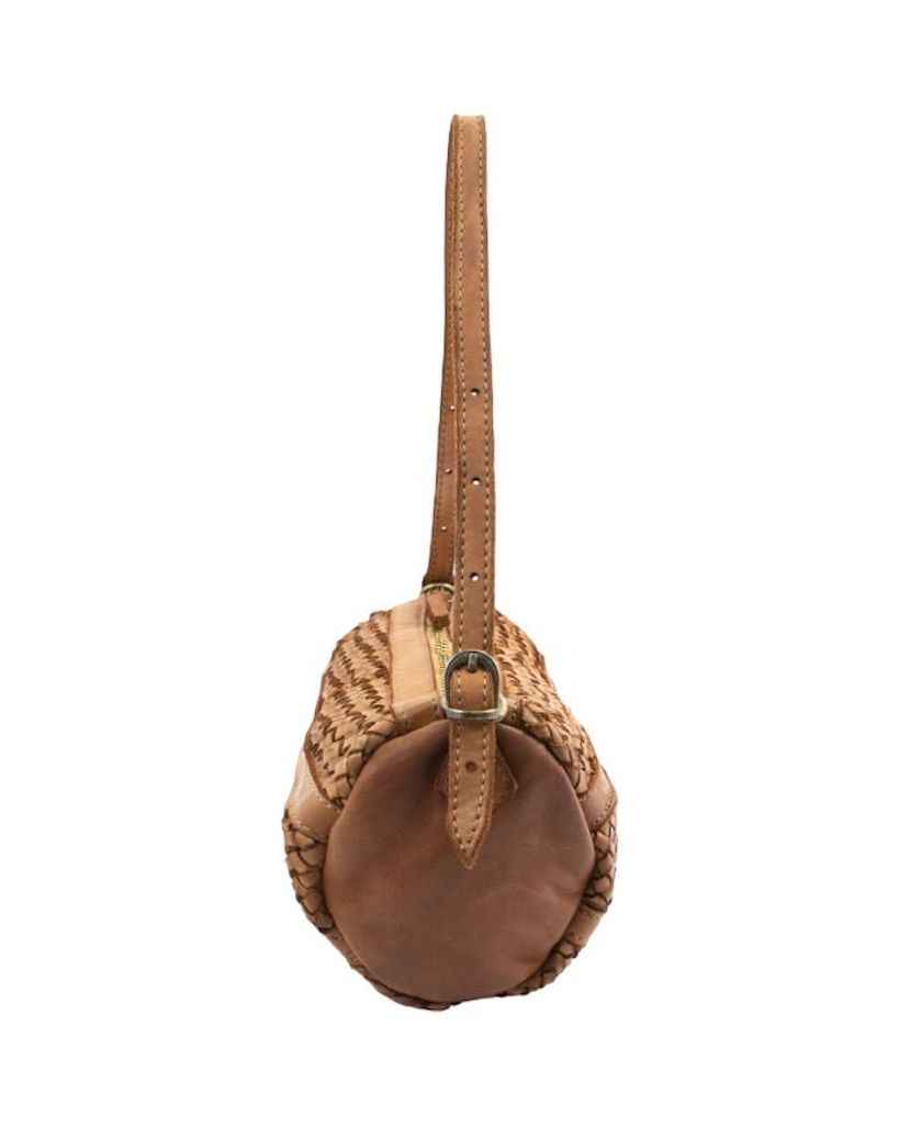 BZNA Umhängetasche Helina Schwarz Italy Designer Clutch Ledertasche Schultertasche