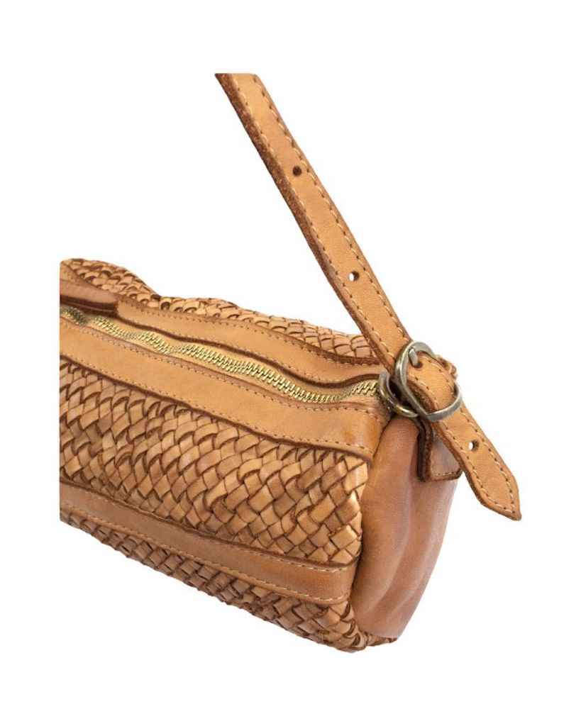 BZNA Umhängetasche Helina Schwarz Italy Designer Clutch Ledertasche Schultertasche