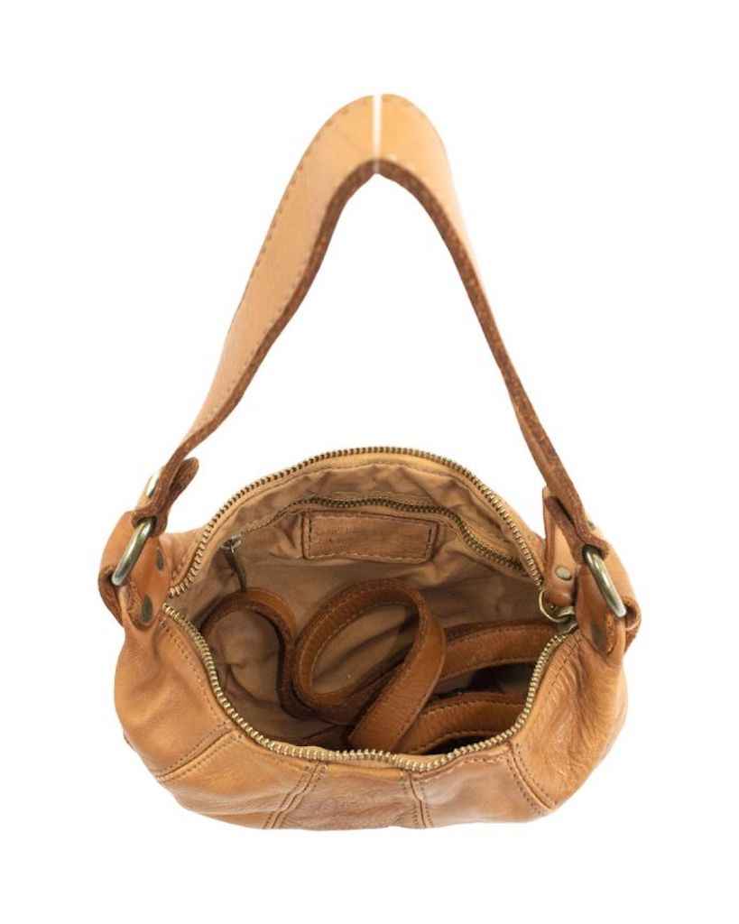 BZNA Bag Florin Beige Italy Designer Umhängetasche Fanny Bag Schultertasche Tasche Leder Neu