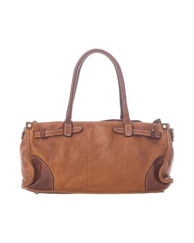 BZNA Bag Kyla Cognac Italy Designer Damen Handtasche Schultertasche Tasche Leder