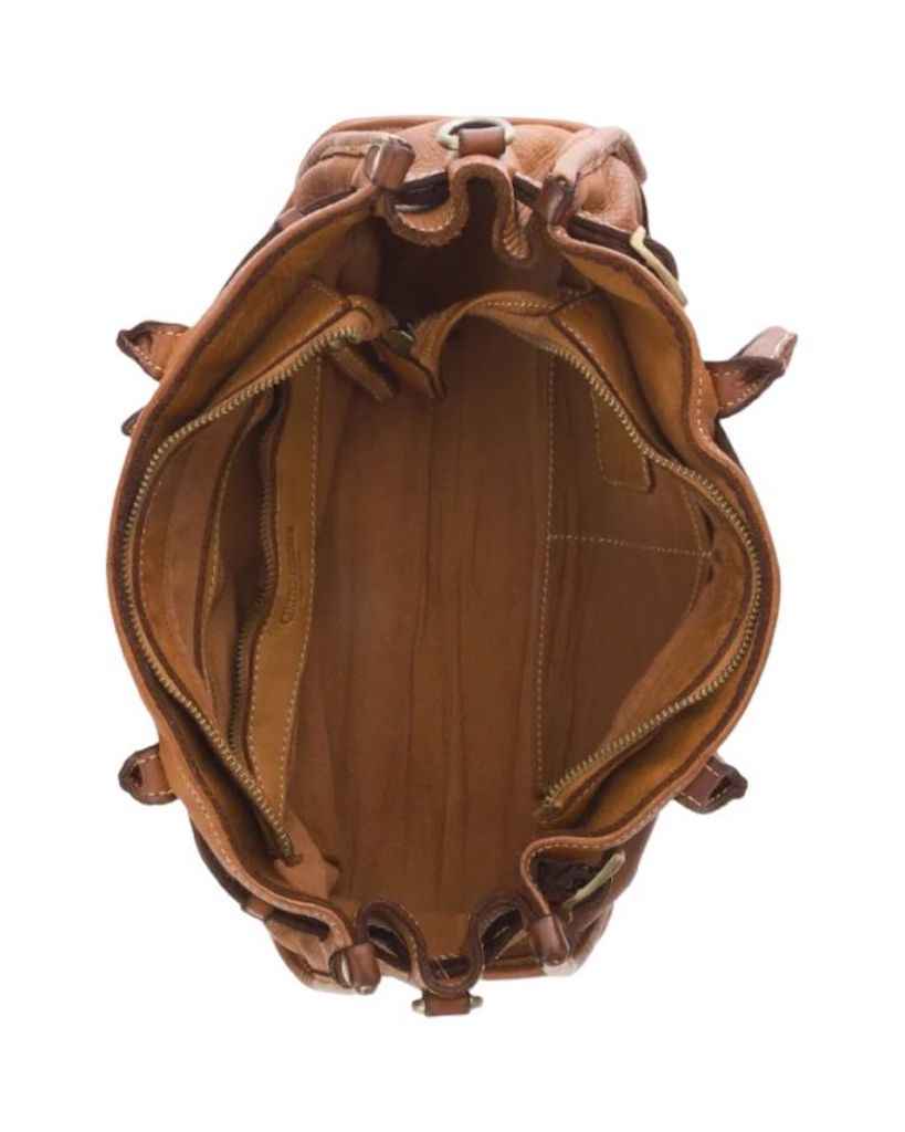 BZNA Bag Kyla Cognac Italy Designer Damen Handtasche Schultertasche Tasche Leder