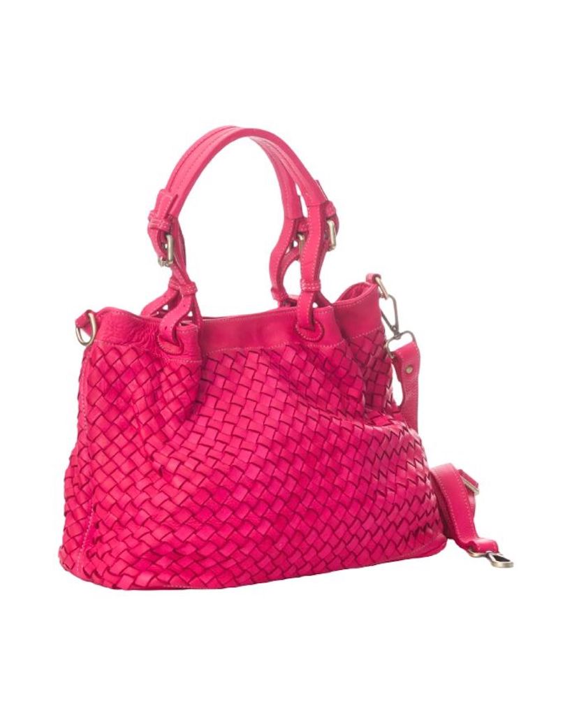 BZNA Bag Fina small Fuxia Pink Italy Designer Damen Handtasche Schultertasche Tasche Shopper Neu - B Z N A