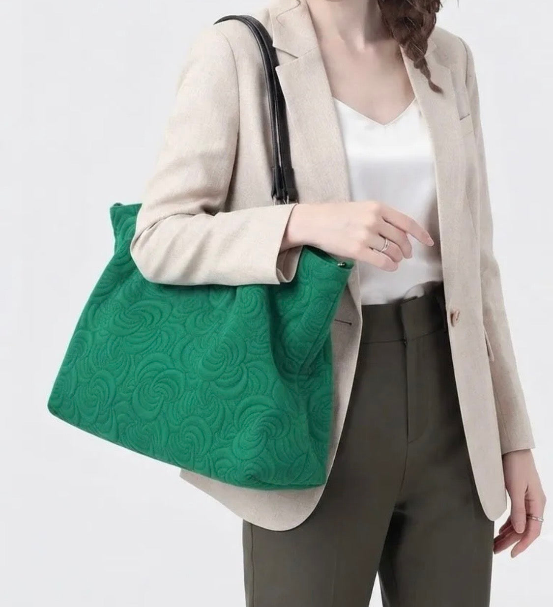 BZNA Bag Sephrina Mattone geprägt Leder Italy Damen Shopper Handtasche Schultertasche Tasche - B Z N A