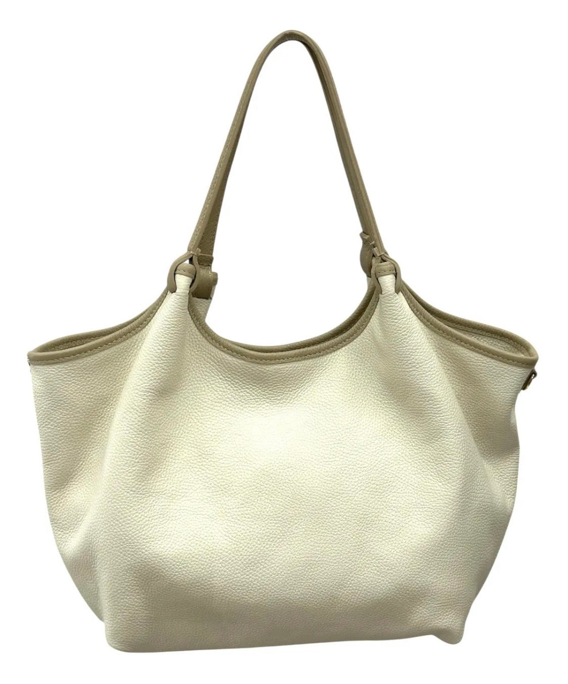 BZNA Bag Mette Beige Taupe Leder Italy Damen Shopper Handtasche Schultertasche Tasche - B Z N A