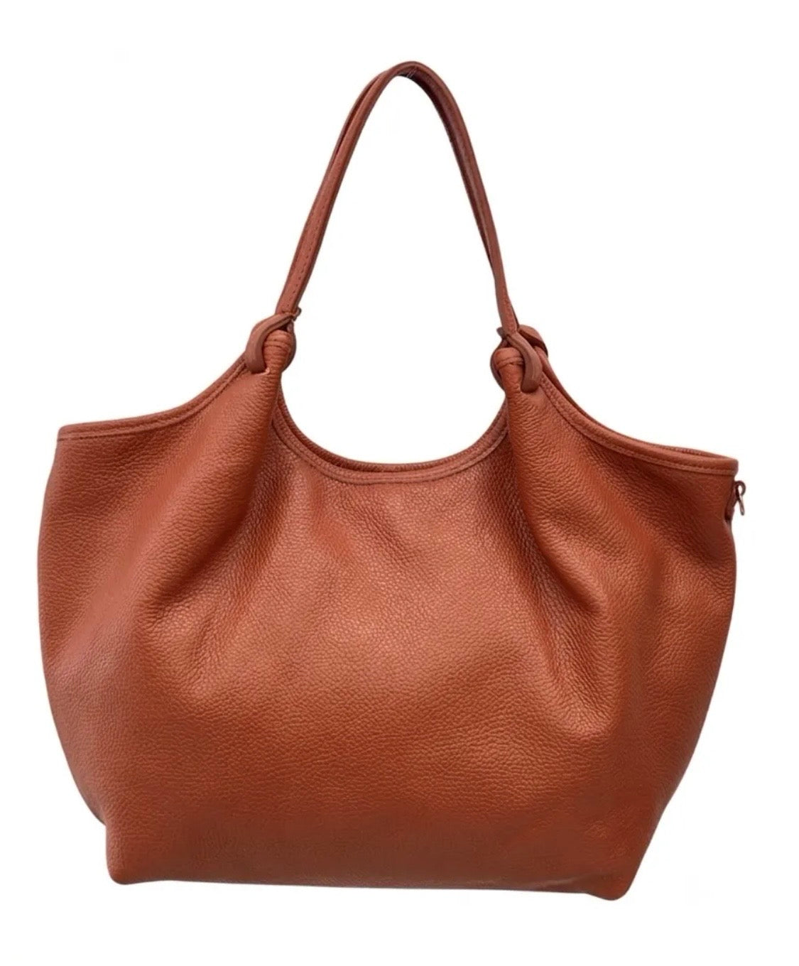 BZNA Bag Mette Mattone Leder Italy Damen Shopper Handtasche Schultertasche Tasche - B Z N A